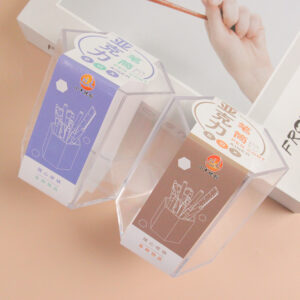 38_3120600001_小牛优创-亚克力六角笔筒045_1 Hexagonal acrylic pen cup