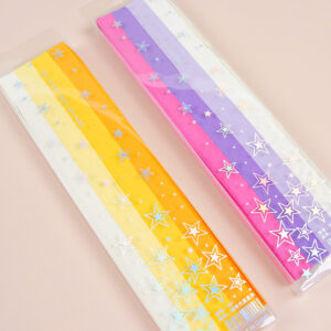 Star folding paper strips