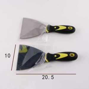 Black handle 4-inch putty knife